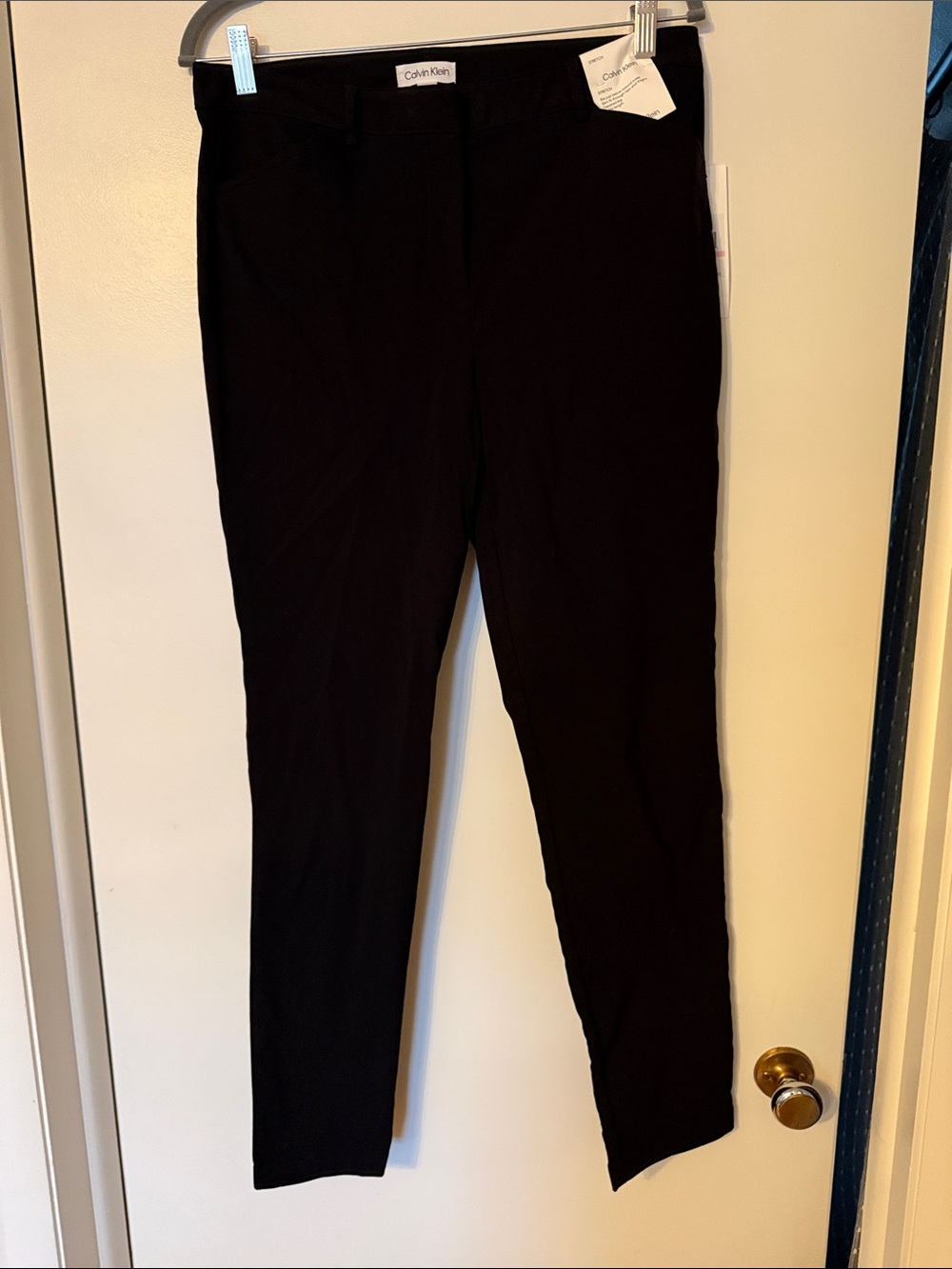 Calvin Klein Black Skinny Ponte Pants - Slim Fit